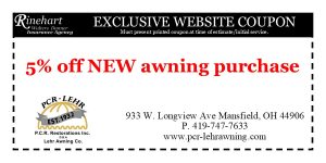 PCR-Lehr Awning Coupon